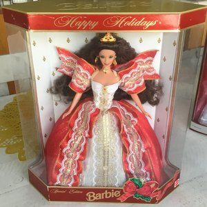 Barbie 1997 Holiday 10th Anniversary Special Edition Barbie #17832 new unopened